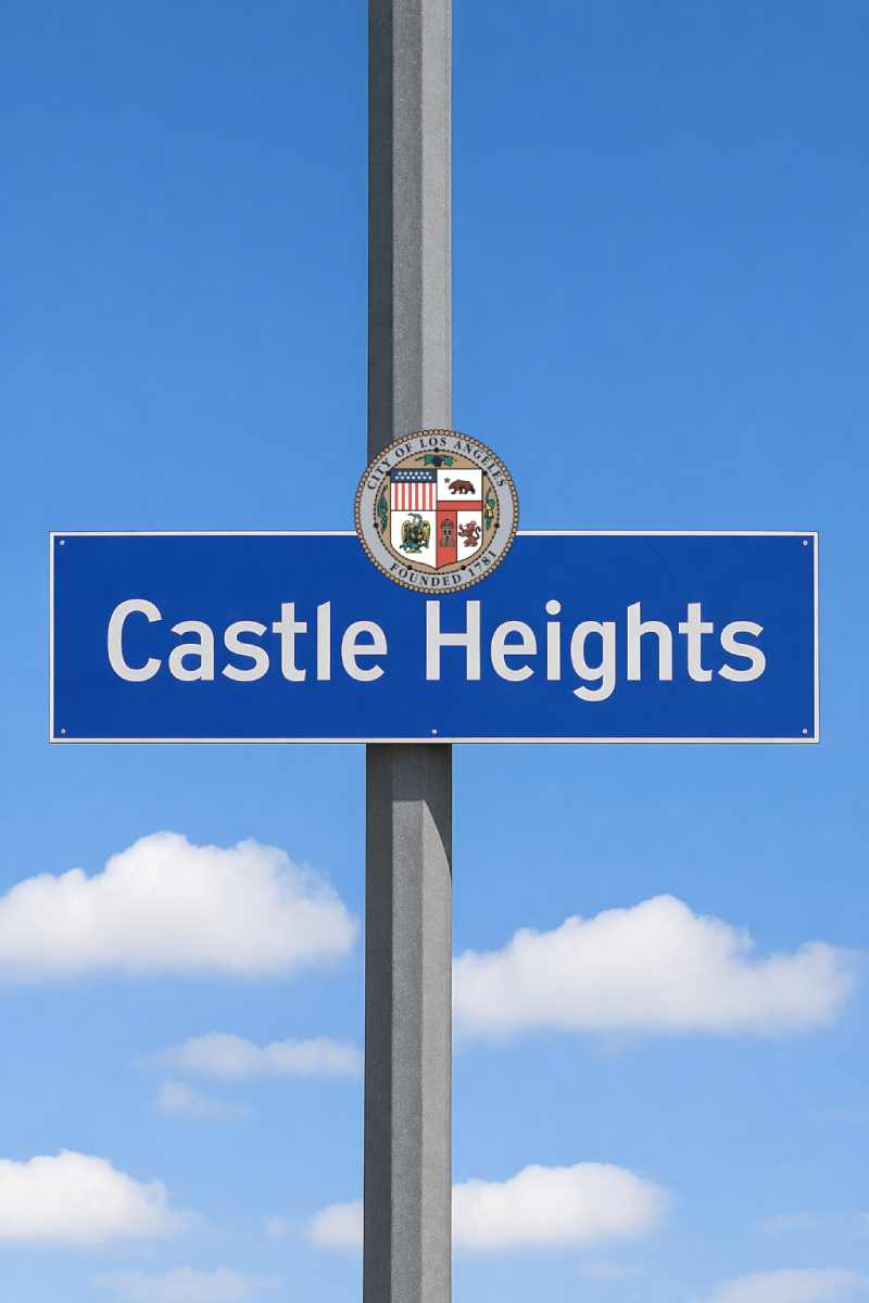 Castle Heights Realtor Yild Guven Street Sign