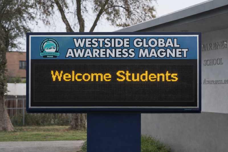 Marina del Rey School Sign