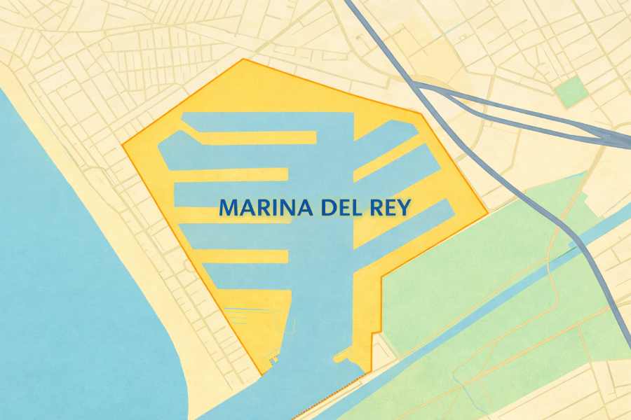Map Marina del Rey Realtor Yild Guven
