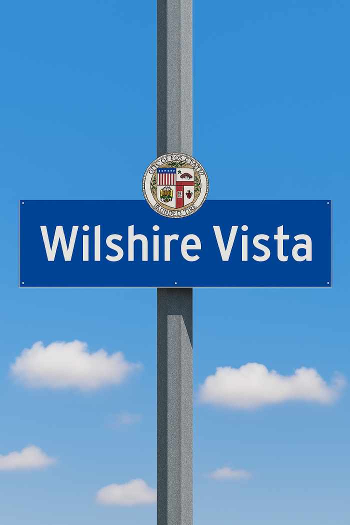 Wilshire Vista Realtor Neighborhood Sign Yild Guven