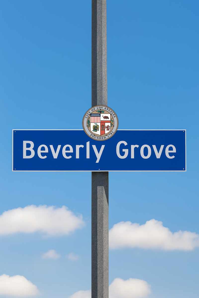 Beverly Grove Realtor Yild Guven Street Sign