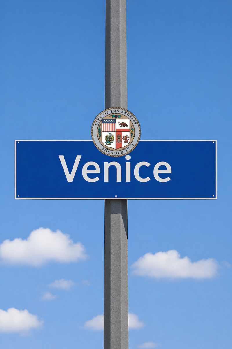 Venice Beach Realtor Yild Guven Street Sign