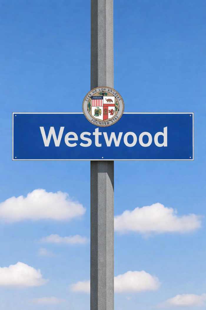 Westwood Realtor Yild Guven Street Sign