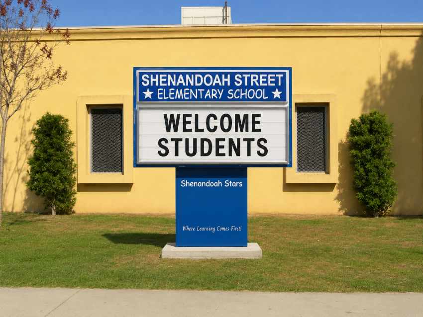 La Cienega Heights Realtor School Sign