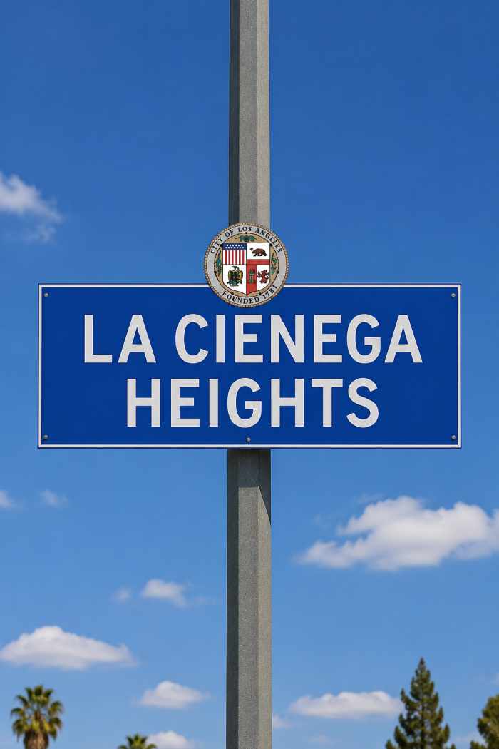La Cienega Heights Realtor Yild Guven Street Sign