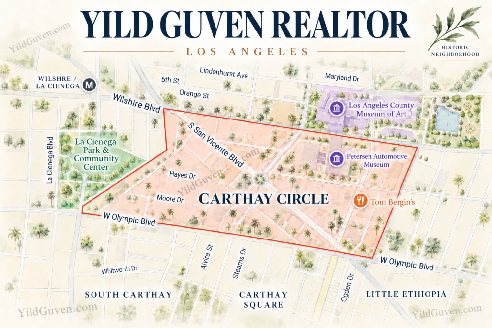 Map Carthay Circle Realtor Yild Guven